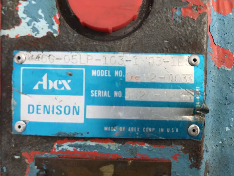 Used Denison hydraulic motors and pumps