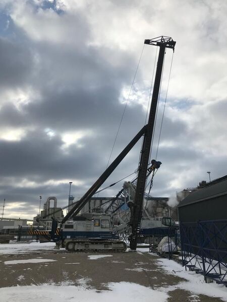 Used Hitachi KH125-3 GLSK piling rig
