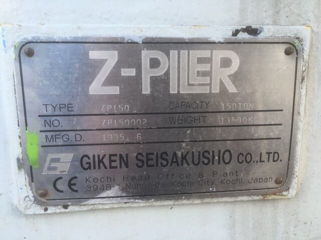 Used Giken Silent Piler ZP 150